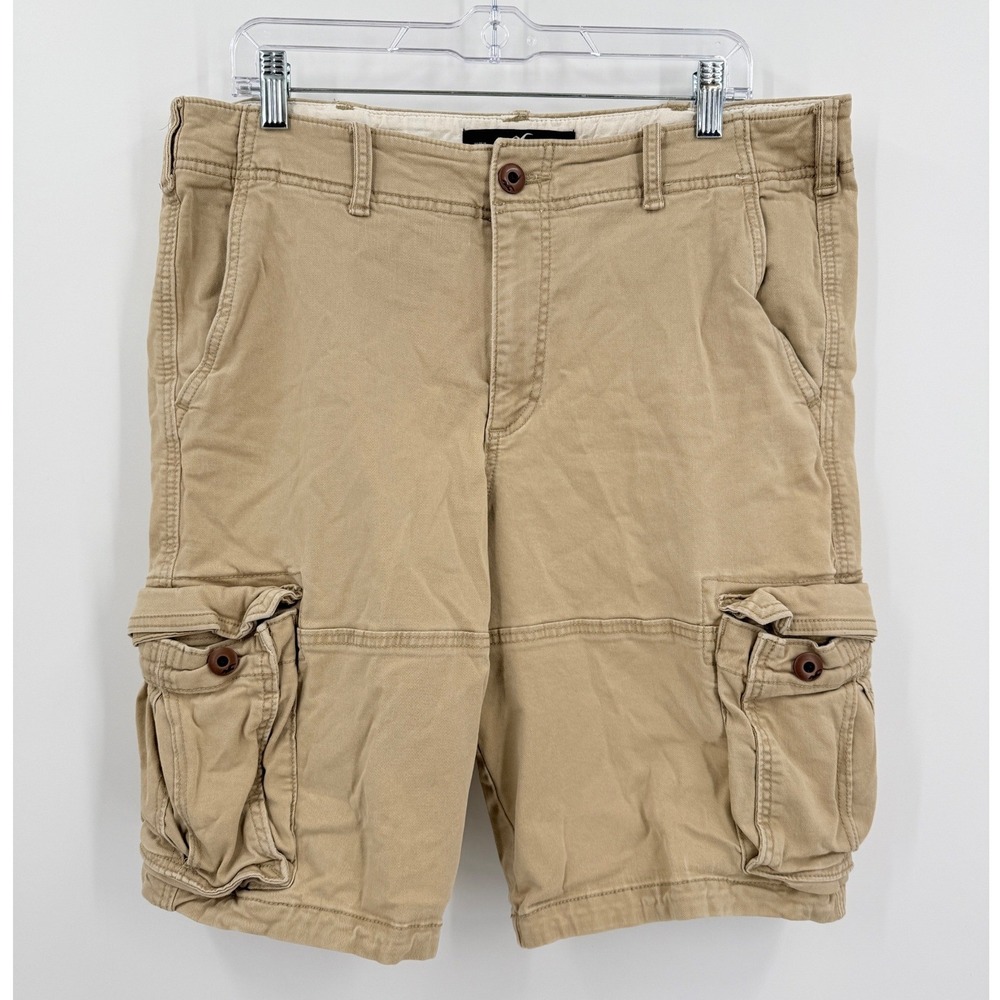 Vtg Y2K Hollister Cali Longboard Cargo Short Mens sz 36 military Grunge 12"